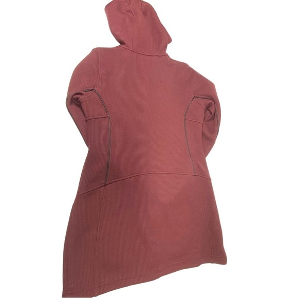 Spyder Leggy Femme Mid Weight Stryke Fleece Medium Maroon Full Zip Hooded 868264 - Picture 6 of 10